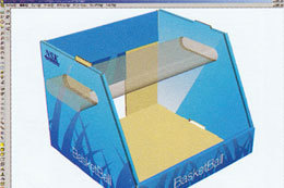 店頭POPを3Dで確認