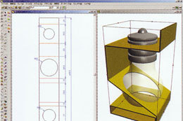 展開図画面と3Dイメージ